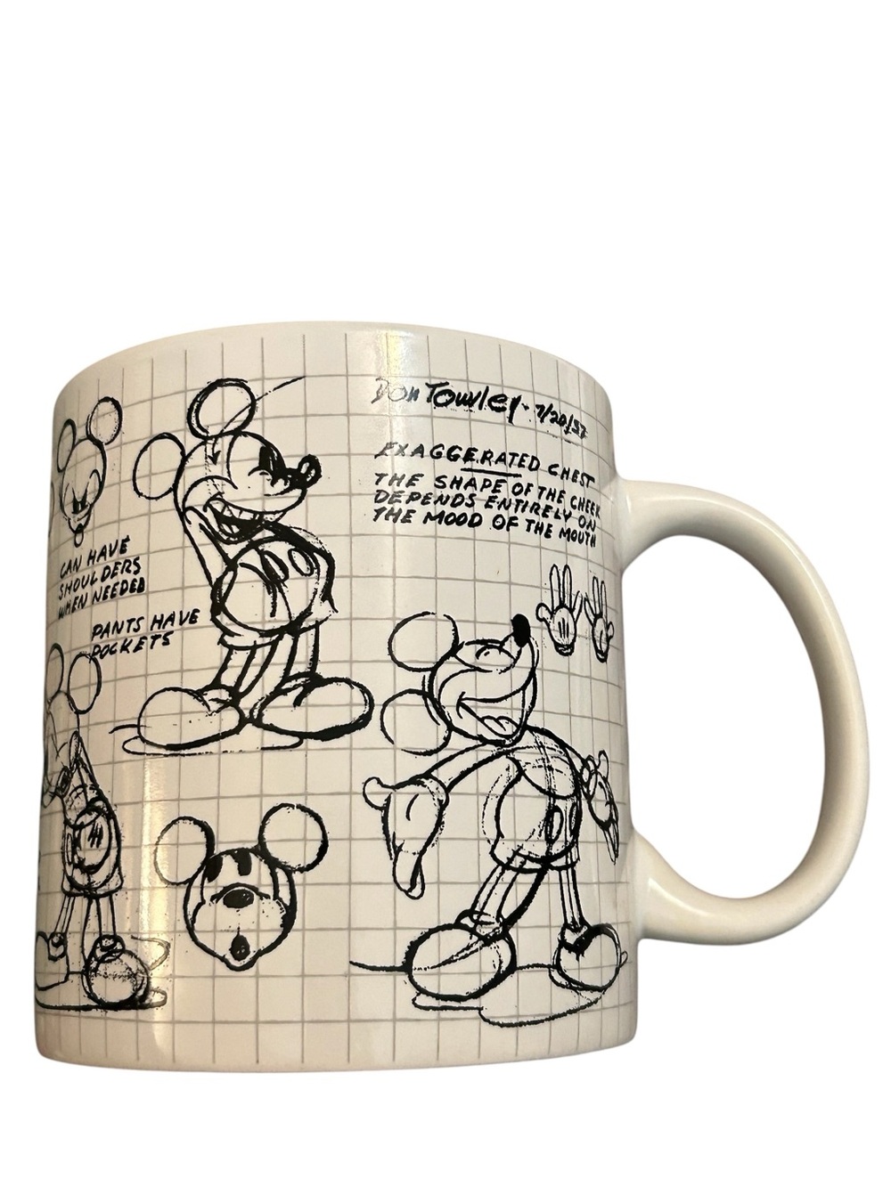 Sketch Book Disney Mickey Mouse Large 4.5'' Cup Mug Coffee Tea - Picture 5 of 7
